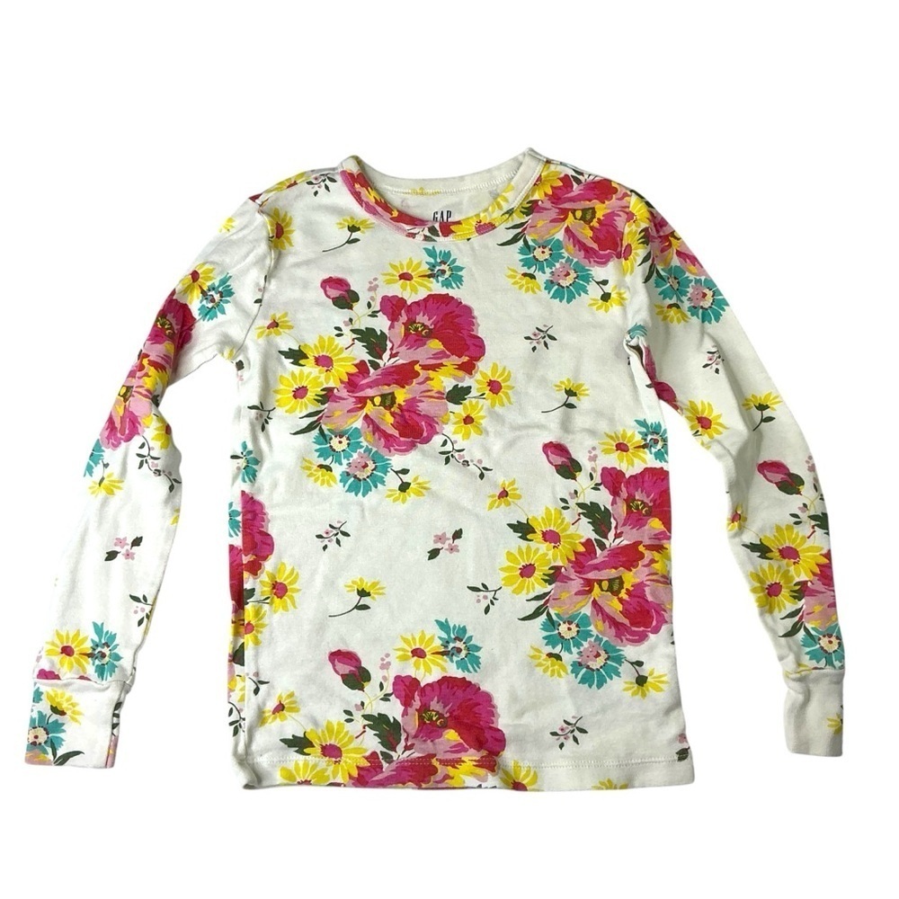 GAP Kids Floral and Unicorn Pajama Sleepwear 2 Piece Set Bundle Lot Girls Size 8 - Picture 10 of 16